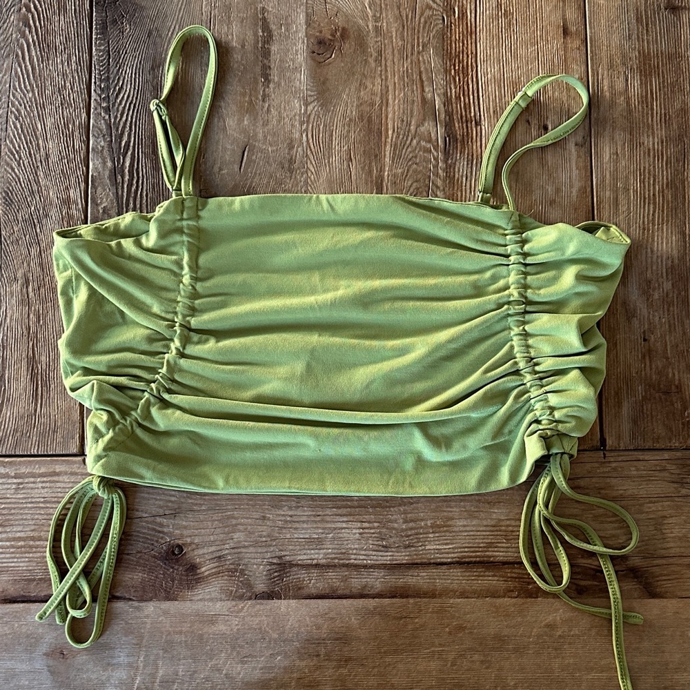 12th Tribe Tied to you Matcha Cropped Tank